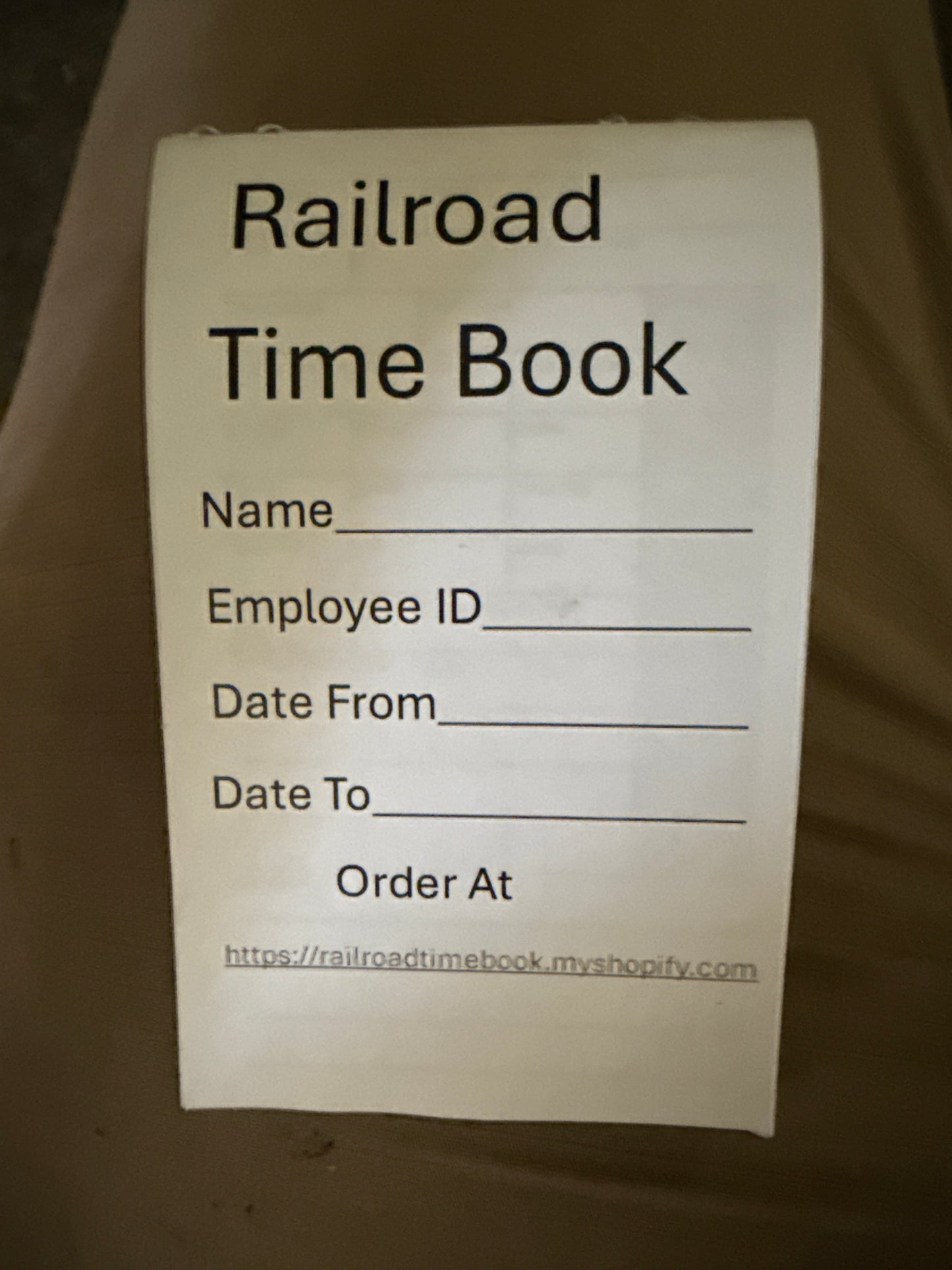 Railroad Time Book